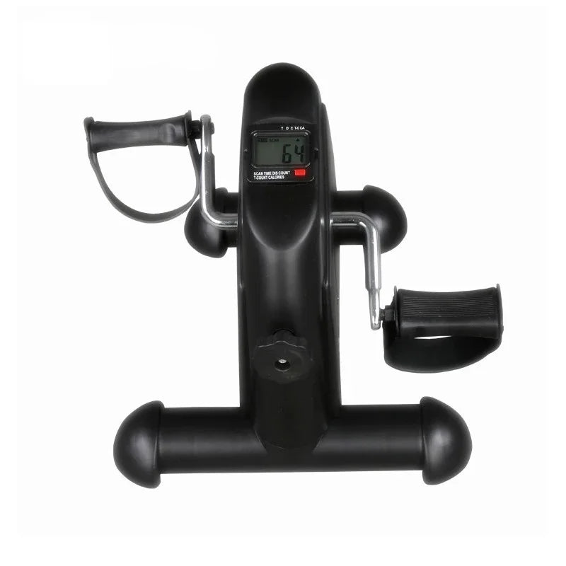 Mini exercise bike with LCD display for home elderly rehabilitation and fitness, suitable for arm and leg strength training.