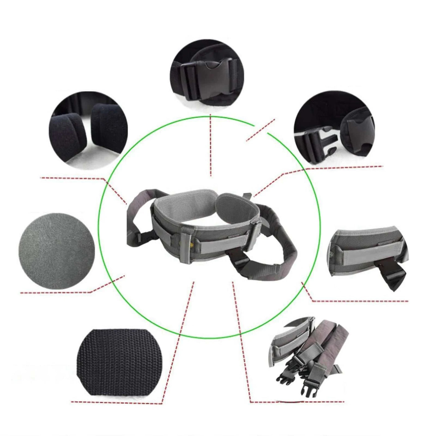 Patient Gait Belt Adjustable Size Upgraded Elderly Assist Device with SPECIFICATIONSCustom Bundle: NoMainKey1: Transfer Gait BeltMainKey2: Gait Belt Patient Lift Transfer Board Slide BeltMainKey3: Lifting Transport Belts Belt Seniors EStroked Out Sasquatch's Disability Store