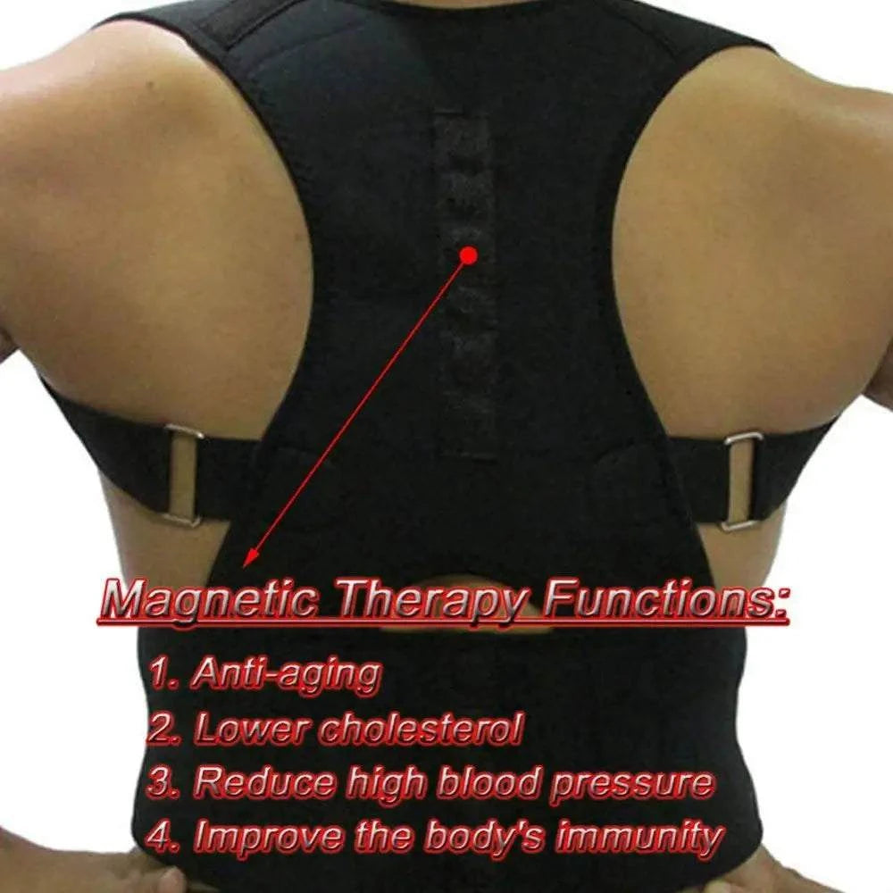 Women Men Orthopedic Corset Back Support Belt Pain Back Brace Support Belt Magnets Therapy B002 solutions by Stroked Out Sasquatch's Disability Store for better Stroke Recovery