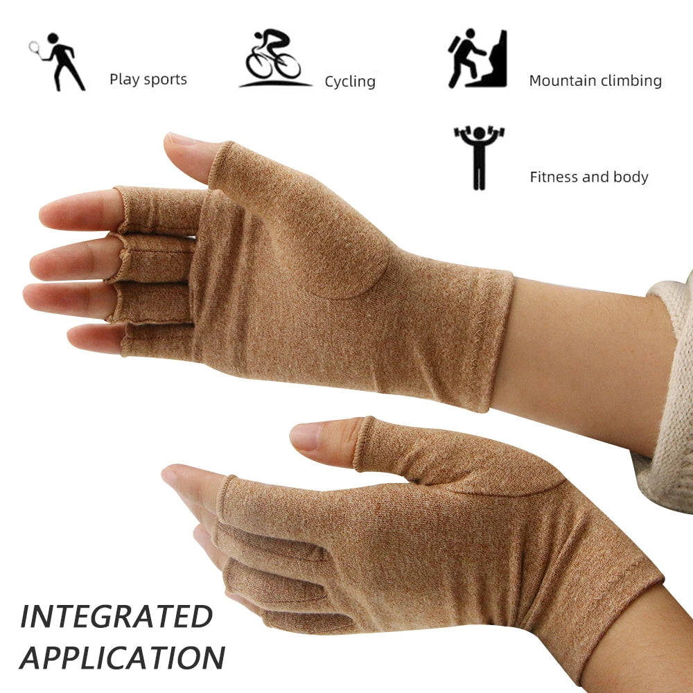 Arthritis Gloves Touch Screen Gloves Anti Arthritis Therapy Compression Gloves Ache Relief Joint Pain Wrist Support Wristband solutions by Stroked Out Sasquatch's Disability Store for better Stroke Recovery