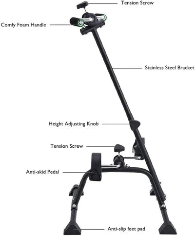 Seniors, Elderly Home Pedal Exercise Bike fo solutions by Stroked Out Sasquatch's Disability Store for better Stroke Recovery