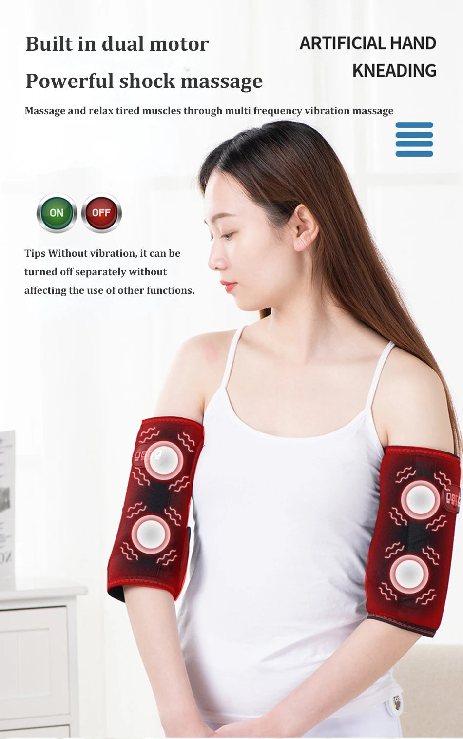 Arm Massager Air Compression Leg Massager Electric Heating Blood Circulation Waist Wrap Massage Device solutions by Stroked Out Sasquatch's Disability Store for better Stroke Recovery