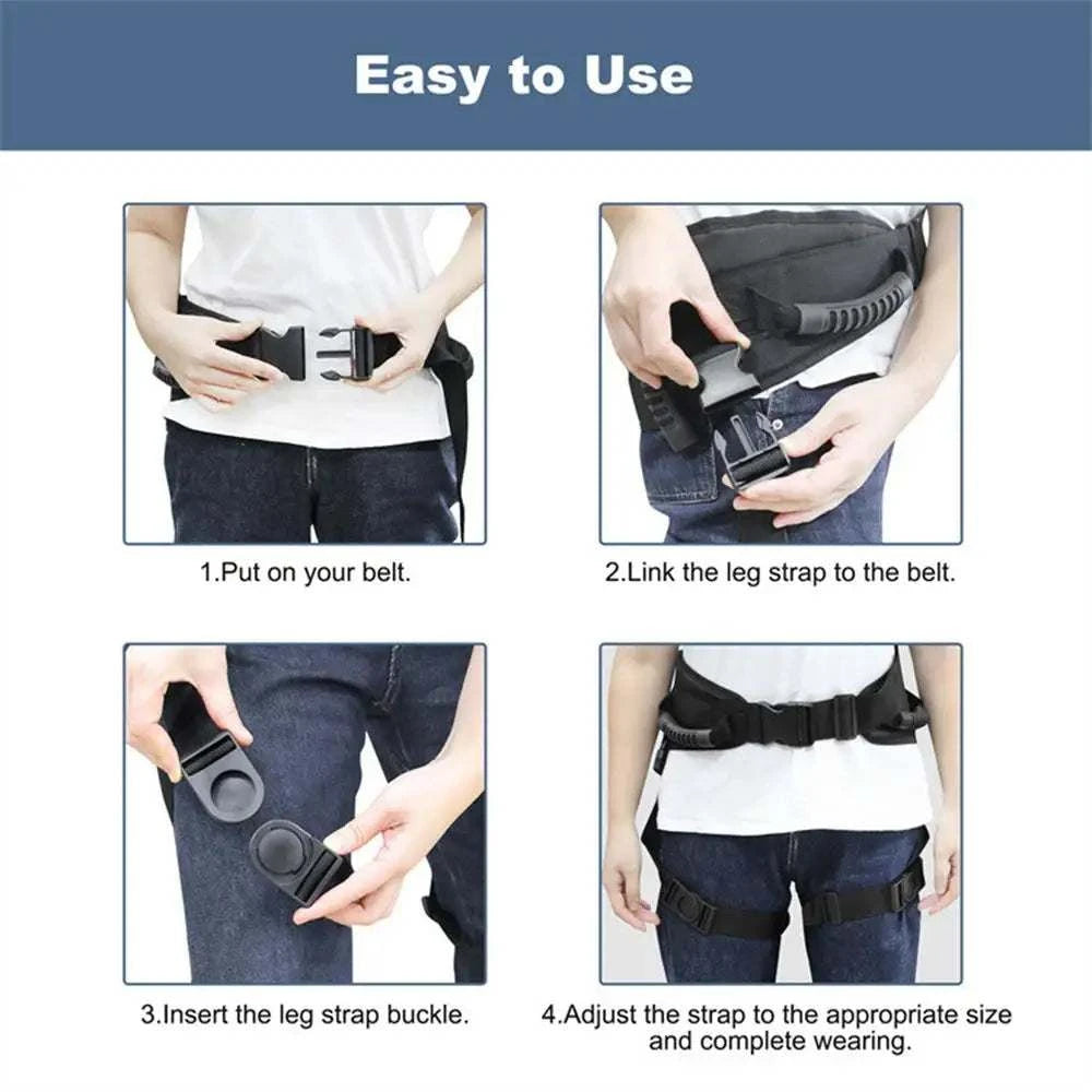 Handles Oxford Gait Belts Quick Release Transfer Belt Adjustable Comfortable Lift Belt solutions by Stroked Out Sasquatch's Disability Store for better Stroke Recovery