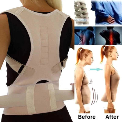 Women Men Orthopedic Corset Back Support Belt Pain Back Brace Support Belt Magnets Therapy B002 solutions by Stroked Out Sasquatch's Disability Store for better Stroke Recovery