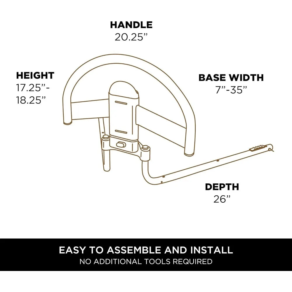 Bed Handle,Low Profile Bedside Rail for Fall Prevention, Balance, and SPECIFICATIONSBrand Name: NoEnName_NullOrigin: US(Origin)Material: OtherFolded: YESMaterial: Alloy SteelItem Weight: 11 Pounds

Product Description











SignatStroked Out Sasquatch's Disability Store