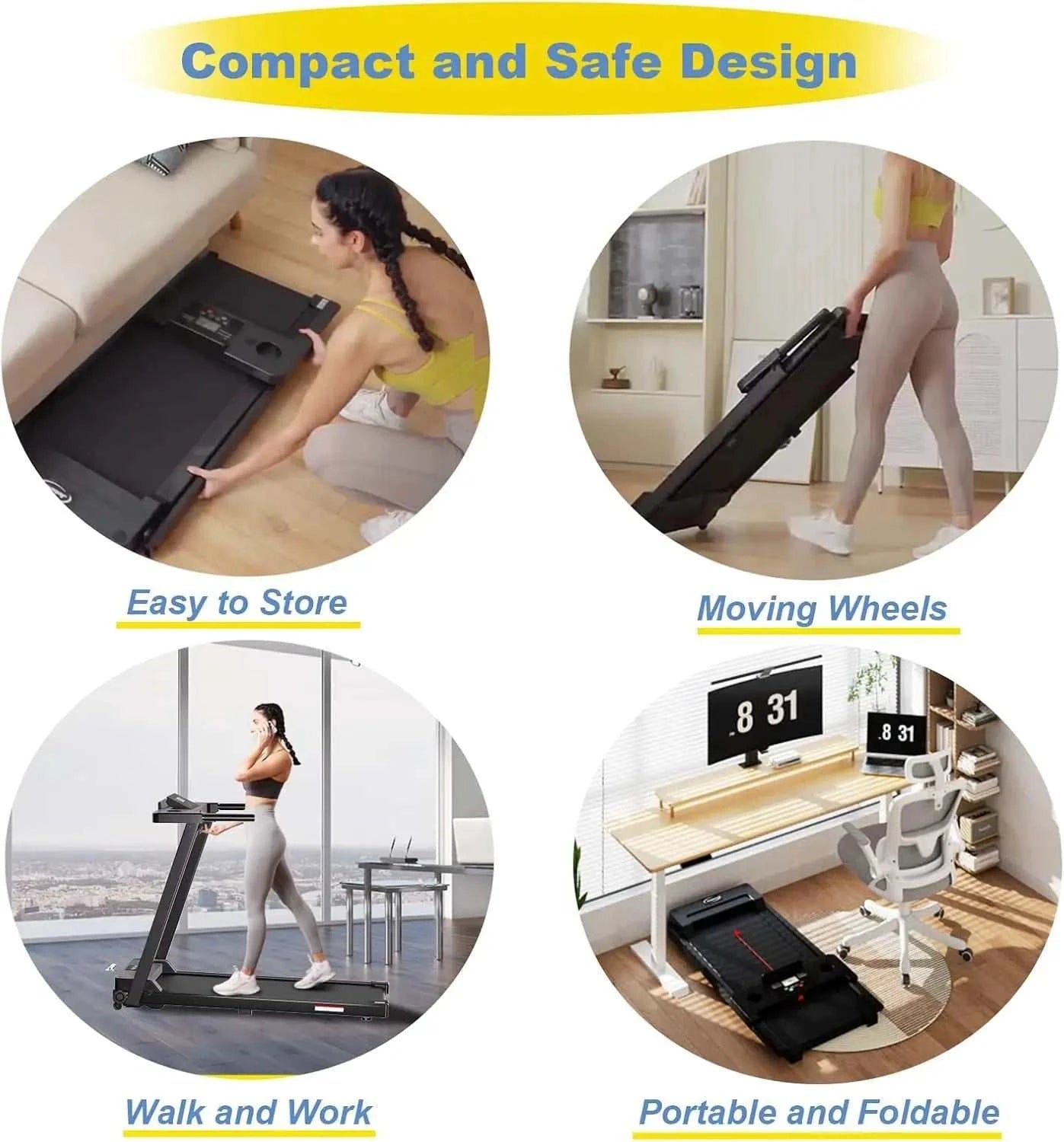 Home, Portable Foldable Treadmills solutions by Stroked Out Sasquatch's Disability Store for better Stroke Recovery