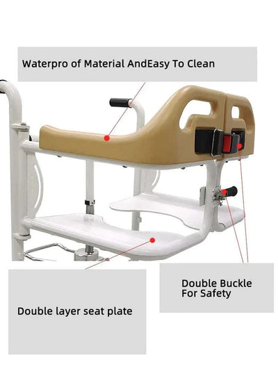 Manual Pin Style Shift chair Patient Transfer Lifter for Home Use TranSPECIFICATIONSBrand Name: BUYHAOOrigin: Mainland ChinaHign-concerned Chemical: NoneMaterial: Carbon steelWeight: 19kgModel: Manual pin styleMax load-bearing rate: 11Stroked Out Sasquatch's Disability Store