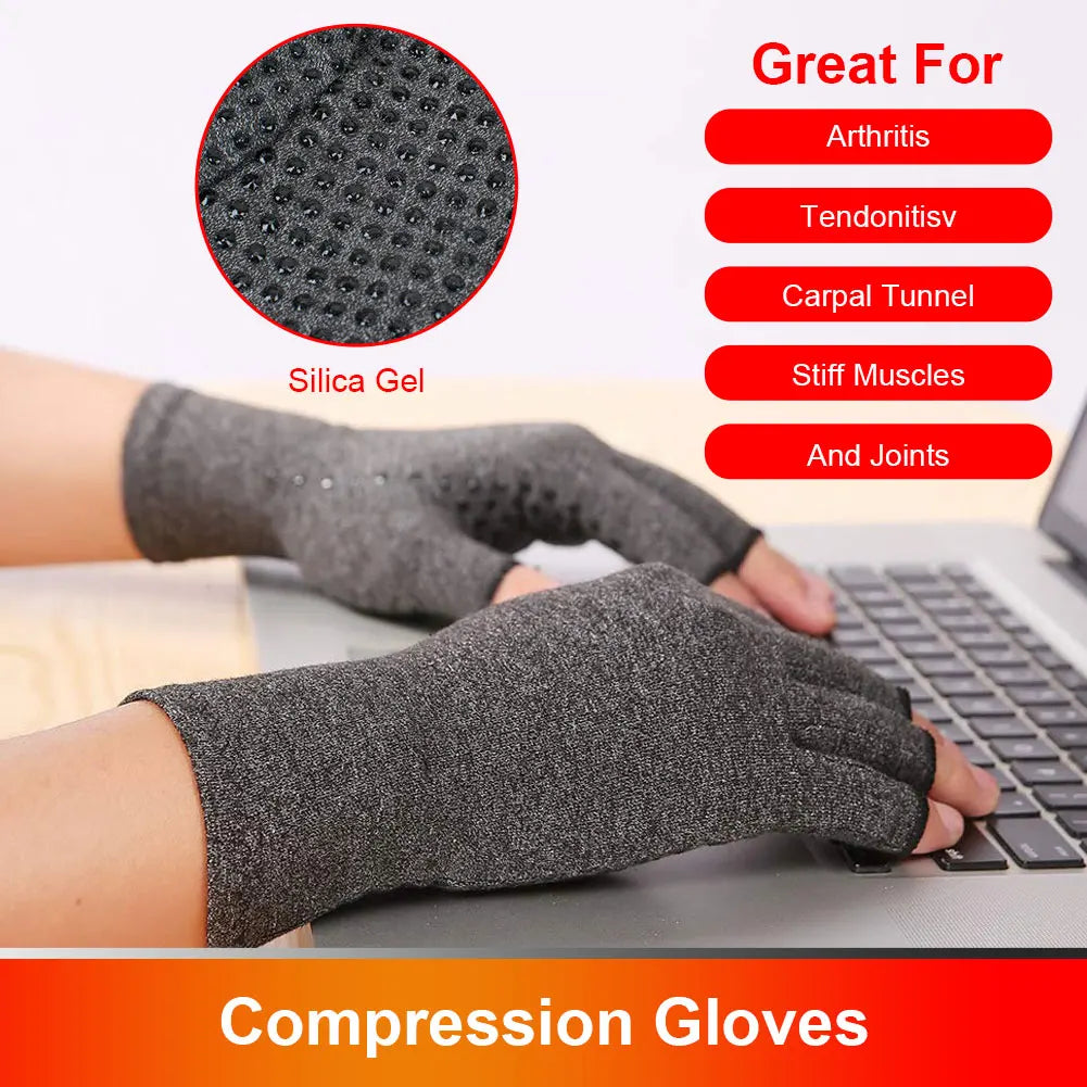 Premium Compression Arthritis Gloves - Joint Pain Relief, Cycling Support, solutions by Stroked Out Sasquatch's Disability Store for better Stroke Recovery