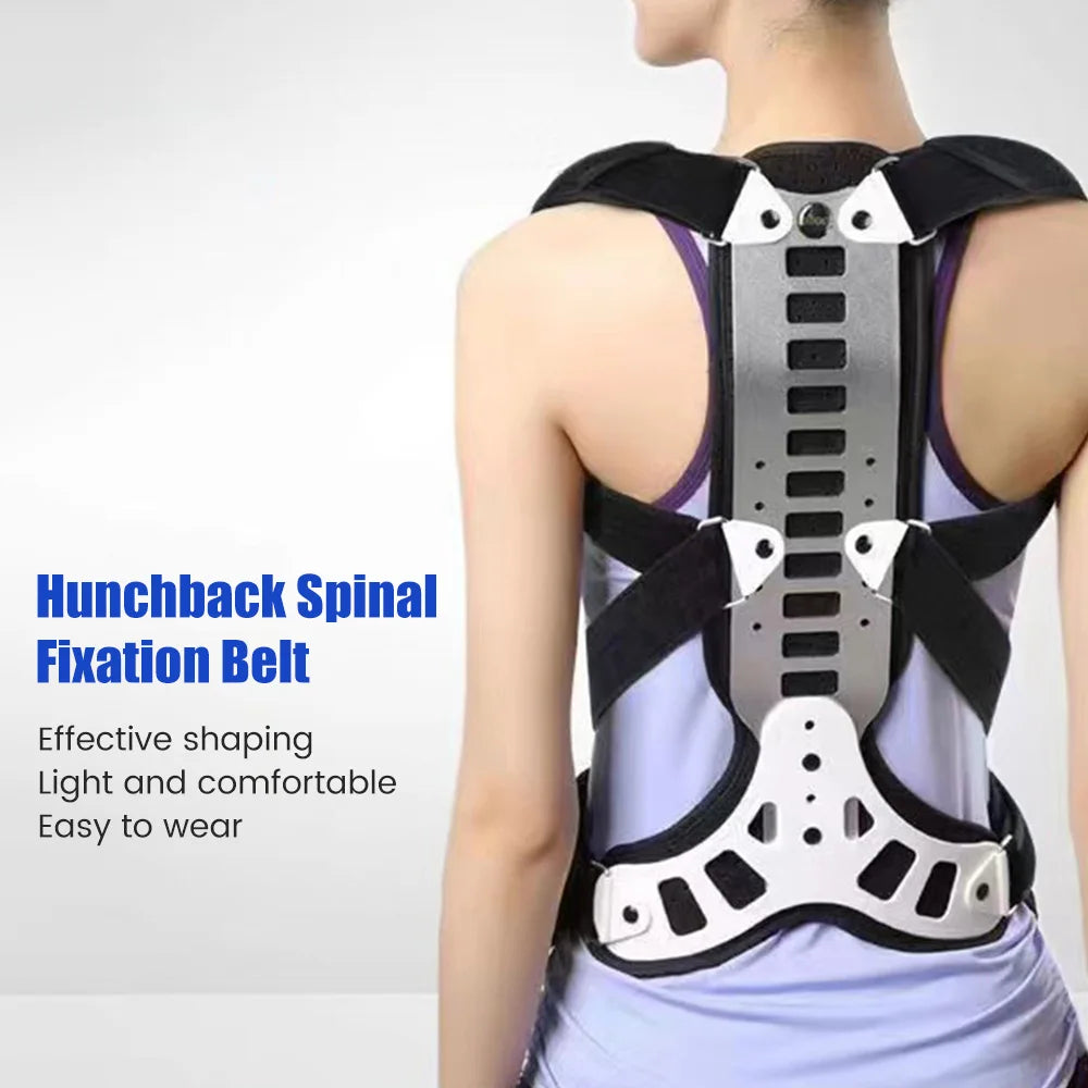 Alloy Hunchback Belt Lumbar Column Posture Corrector Vest Adjustable Back Support Strap Shoulder Spine Brace Neck Stretcher Tool solutions by Stroked Out Sasquatch's Disability Store for better Stroke Recovery