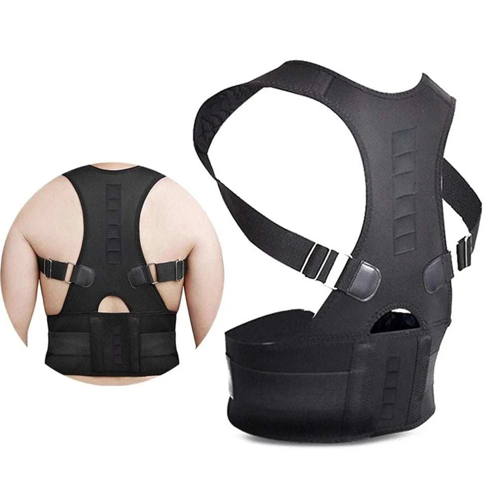 Women Men Orthopedic Corset Back Support Belt Pain Back Brace Support Belt Magnets Therapy B002 solutions by Stroked Out Sasquatch's Disability Store for better Stroke Recovery