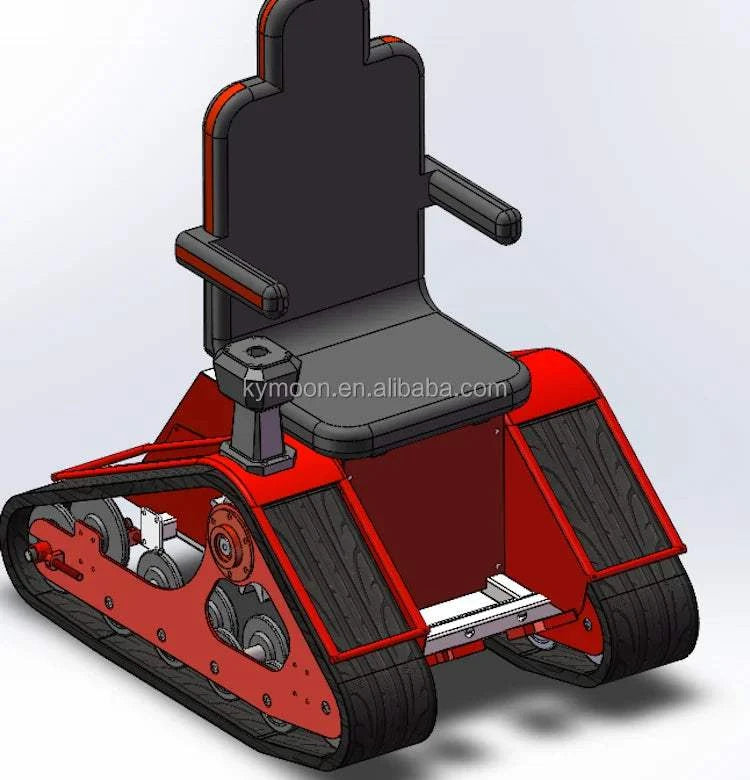 Rubber Tracked Wheelchair with remote control motor power Off road VehSPECIFICATIONSBrand Name: NoEnName_NullOrigin: Mainland ChinaHign-concerned Chemical: NoneDIY Supplies: ELECTRICALVideo outgoing-inspection: ProvidedMachinery Test RStroked Out Sasquatch's Disability Store