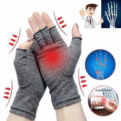 Arthritis Gloves Touch Screen Gloves Anti Arthritis Therapy Compression Gloves Ache Relief Joint Pain Wrist Support Wristband solutions by Stroked Out Sasquatch's Disability Store for better Stroke Recovery