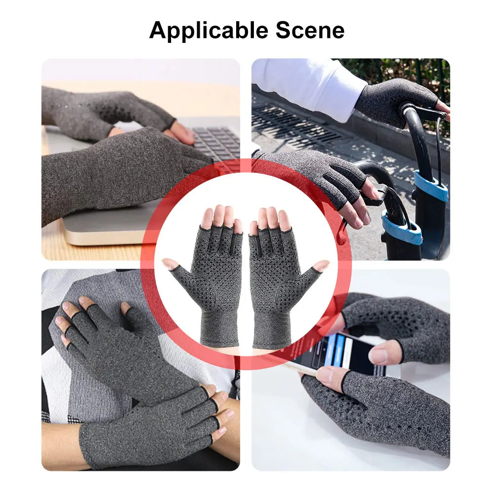 Premium Compression Arthritis Gloves - Joint Pain Relief, Cycling Support, solutions by Stroked Out Sasquatch's Disability Store for better Stroke Recovery