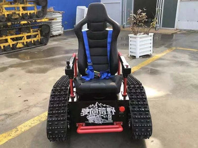 Rubber Tracked Wheelchair with remote control motor power Off road VehSPECIFICATIONSBrand Name: NoEnName_NullOrigin: Mainland ChinaHign-concerned Chemical: NoneDIY Supplies: ELECTRICALVideo outgoing-inspection: ProvidedMachinery Test RStroked Out Sasquatch's Disability Store