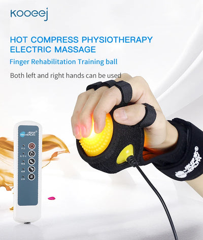 Electric Hand Massage Ball Infrared Therapy Hot Compress Stroke Hemiplegia Finger Rehabilitation Recovery Training Machine solutions by Stroked Out Sasquatch's Disability Store for better Stroke Recovery