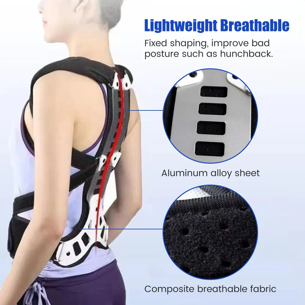 Alloy Hunchback Belt Lumbar Column Posture Corrector Vest Adjustable Back Support Strap Shoulder Spine Brace Neck Stretcher Tool solutions by Stroked Out Sasquatch's Disability Store for better Stroke Recovery